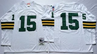 Green bay packers White #15 white jersey