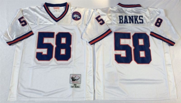New York Giants #58 White
