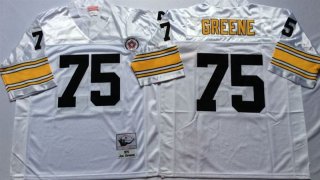 Pittsburgh Steelers White #75