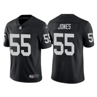 Men's Las Vegas Raiders #55 Chandler Jones Black Vapor Limited Stitched Jersey