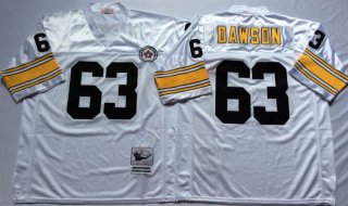 Pittsburgh Steelers White #63