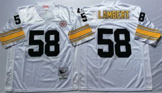 Pittsburgh Steelers White #58