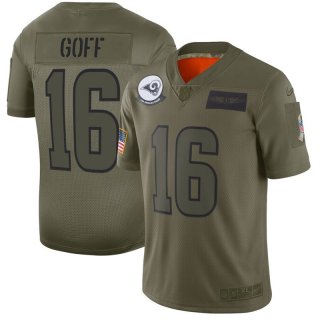Nike-Rams-16-Jared-Goff-2019-Olive-Salute-To-Service-Limited-Jersey