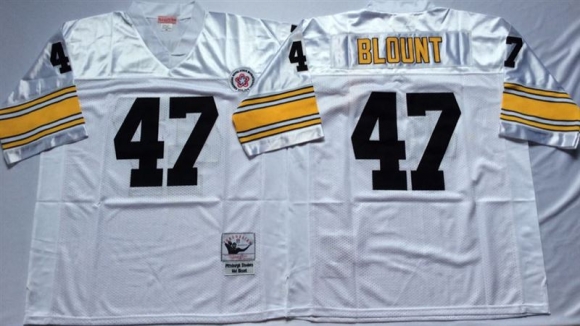 Pittsburgh Steelers White #47