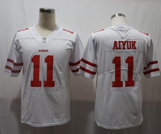 San Francisco 49ers #11 Aiyuk white throwback jersey