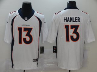 Broncos-13-KJ-Hamler white vapor jersey