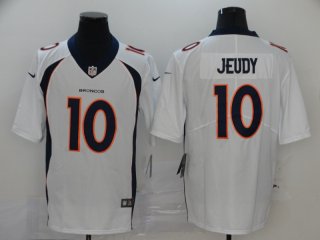 Broncos-10-Jerry-Jeudy white vapor jersey