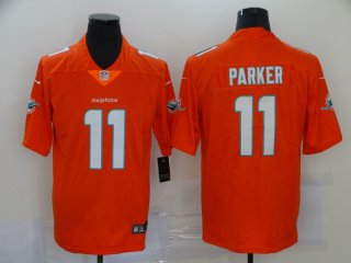 Nike-Dolphins-11-DeVante-Parker-Orange-Vapor-Untouchable-Limited-Jersey