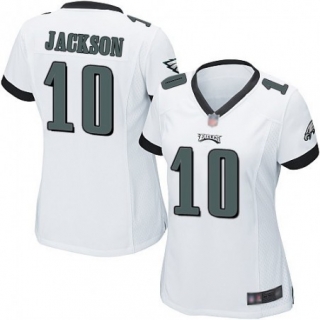 Eagles-10-DeSean-Jackson-white women jersey