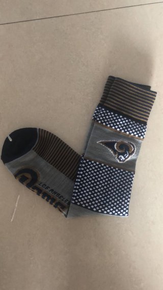 Los-Angeles-Rams-Team-Logo-Gray-NFL-Socks