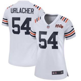 Brian Urlacher Chicago Bears Nike Women's 2019 100th Season Alternate Classic Retired Player Game Jersey - White