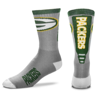 Green-Bay-Packers-Team-Logo-Gray-NFL-Socks