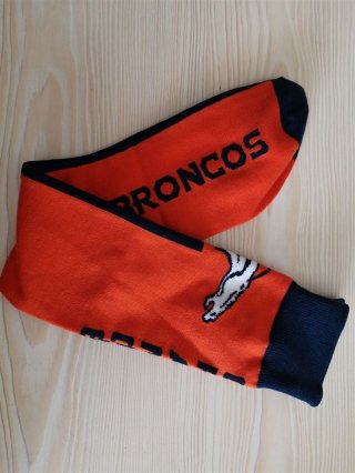 Denver-Broncos-Team-Logo-Orange-Navy-NFL-Socks