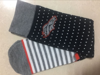 Denver-Broncos-Team-Logo-Black-Gray-NFL-Socks