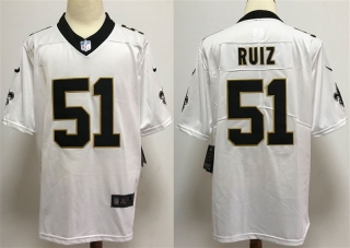 New Orleans Saints #51 RUIZ white jersey