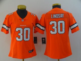 Nike-Broncos-30-Phillip-Lindsay-Orange-Women-Color-Rush-Limited-Jersey