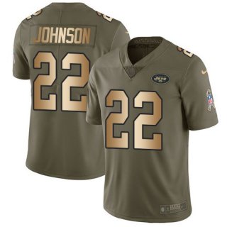 Nike-Jets-22-Matt-Forte-Olive-Gold-Youth-Salute-To-Service-Limited-Jersey