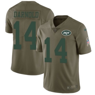 Nike-Jets-14-Sam-Darnold-Olive-Youth-Salute-To-Service-Limited-Jersey