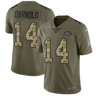 Nike-Jets-14-Sam-Darnold-Olive-Camo-Youth-Salute-To-Service-Limited-Jersey