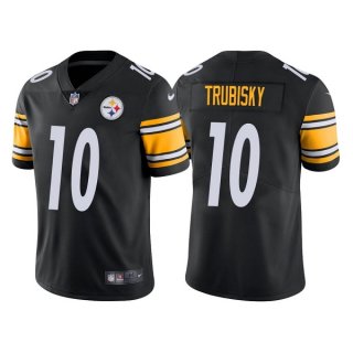 Men's Pittsburgh Steelers #10 Mitchell Trubisky Black Vapor Untouchable Limited Stitched