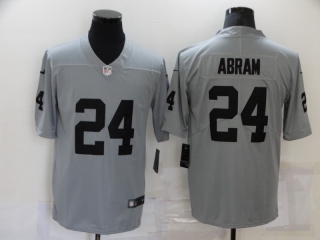Nike-Raiders-24-Johnathan-Abram gray inverted limited jersey