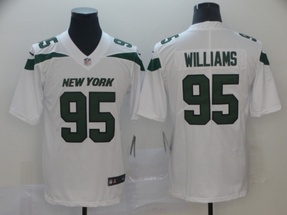 Jets-95-Quinnen-Williams-White-2019-NFL-Draft-First-Round-Pick-Vapor-Untouchable-Limited-Jersey