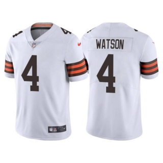 Men's Cleveland Browns #4 Deshaun Watson White Vapor Untouchable Limited Stitched