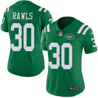 Nike-Jets-30-Thomas-Rawls-Green-Women-Color-Rush-Limited-Jersey