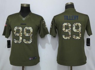 Nike-Chargers-99-Jerry-Tillery-Olive-Camo-Women-Salute-to-Service-Limited-Jersey