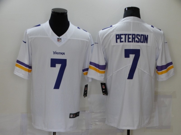Minnesota Vikings #7 peterson white jersey