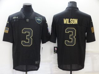Men's Denver Broncos #3 Russell Wilson black shadow Vapor Untouchable Limited