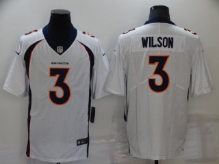 Men's Denver Broncos #3 Russell Wilson white Vapor Untouchable Limited
