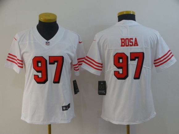 Nike-49ers-97-Nick-Bosa-White-Women-2019-NFL-Draft-First-Round-Pick-Color-Rush-Vapor-Untouchable-Limited-Jersey (1)