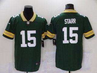 Green Bay Packers #15 Starr green vapor limited jersey