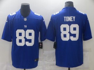 New York Giants #89 Toney blue jersey