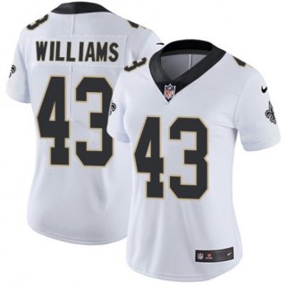 Nike-Saints-43-Marcus-Williams-White-Women-Vapor-Untouchable-Limited-Jersey