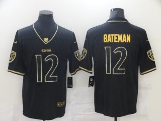 Baltimore Ravens #12 black gold jersey