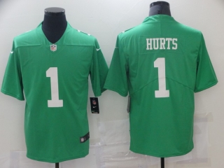 Eagles-1-Jalen-Hurts light green vapor jersey