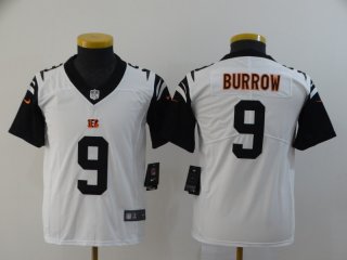Cincinnati Bengals #9 Joe Burrow color rush youth jersey