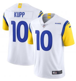 Men's Los Angeles Rams #10 Cooper Kupp 2021 White Vapor Untouchable Limited Alternate