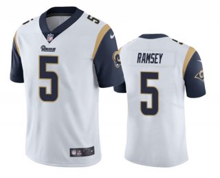 Men's Los Angeles Rams #5 Jalen Ramsey White Vapor Untouchable Limited Stitched