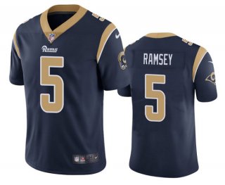 Men's Los Angeles Rams #5 Jalen Ramsey Navy Vapor Untouchable Limited Stitched