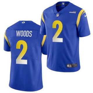 Men's Los Angeles Rams #2 Robert Woods Royal Vapor Untouchable Limited Stitched