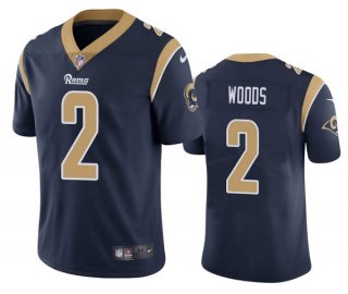 Men's Los Angeles Rams #2 Robert Woods Navy Vapor Untouchable Limited Stitched
