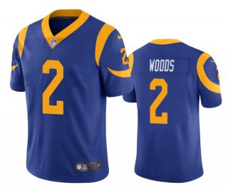 Men's Los Angeles Rams #2 Robert Woods Blue Vapor Untouchable Limited Stitched