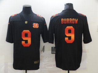Cincinnati Bengals #9 Joe Burrow black limited jersey