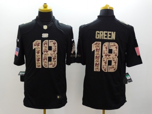 Bengals-18-A.J.-Green black salute to service limited jersey