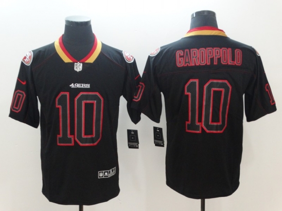 Nike-49ers-10-Jimmy-Garoppolo-Black-Shadow-Legend-Limited-Jersey