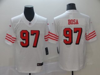 Nike-49ers-97-Nick-Bosa-White-Youth-2019-NFL-Draft-First-Round-Pick-Color-Rush-Vapor-Untouchable-Limited-Jersey