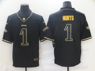 Eagles-1-Jalen-Hurts black gold jersey